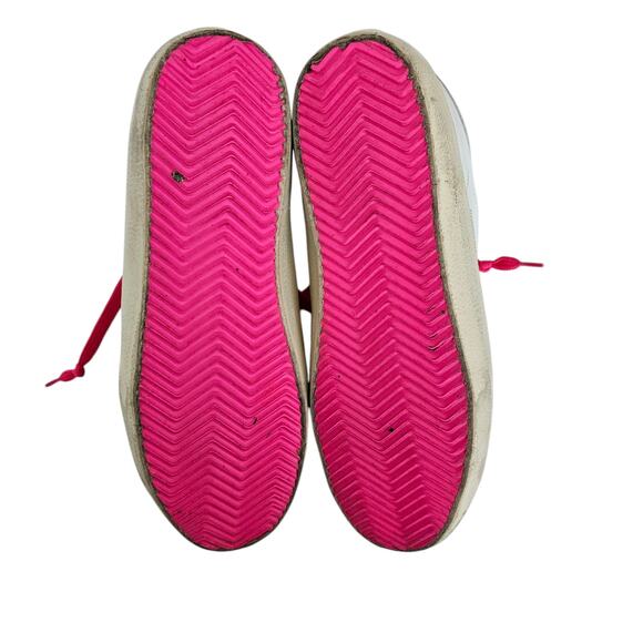 Golden Goose Superstar Size 38 US 8 Nordstrom Private Edition Neon Pink Green - Picture 7 of 9